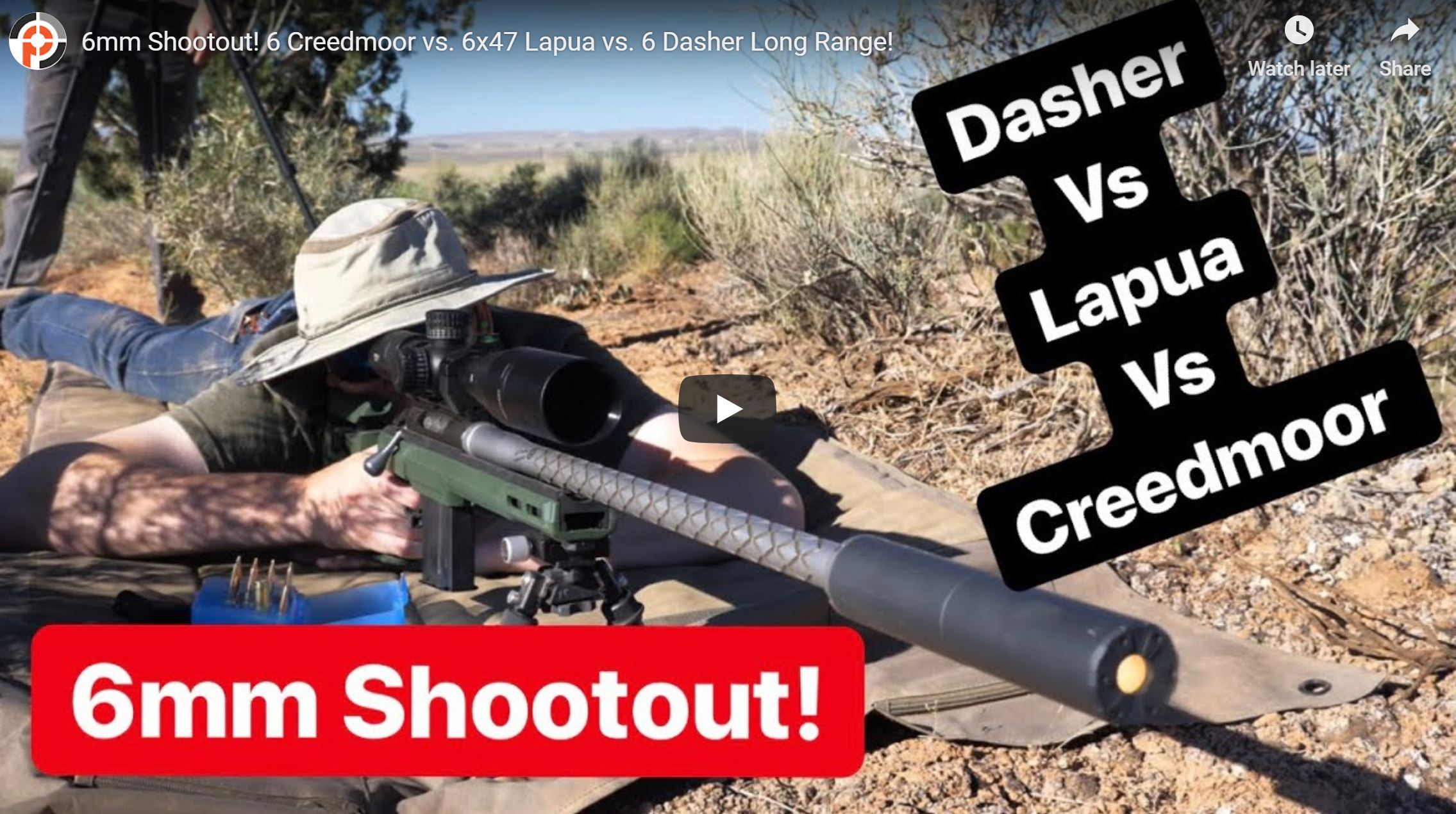 Featured image for “6mm Shootout! Dasher vs Lapua vs Creedmoor Prefit Barrels”