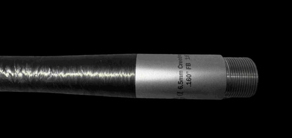 Kelbly 6.5mm Creedmoor .160FB Carbon Fiber Black Factory used - Image 2